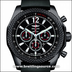 Limited Breitling Bentley Barnato 42 Midnight Carbon m41390